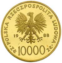 10.000, 5.000, 2000 i 1.000 złotych 1988, Warszawa, Jan Paweł II - X Lat Pontyfikatu, Parchimowicz..