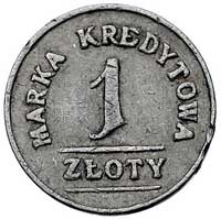 Gdynia, 1 złoty (I emisja) Spółdzielni Marynarki Wojennej, aluminium, Bart. 216 (R7 b)