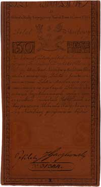 50 złotych 8.06.1794, seria D, Miłczak A4, Pick A4