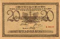 20 marek polskich 17.05.1919, seria K, Miłczak 21b, Pick 21