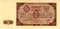 5 złotych 1.07.1948, seria BF, Miłczak 135c, Pick 135