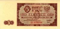 5 złotych 1.07.1948, seria BG, Miłczak 135c, Pic
