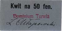 Turwia - Dominium Chłapowskich, 50 fenigów i 1 marka 1914, Jabł. 3542 i 3543, Keller 406 a, łączni..