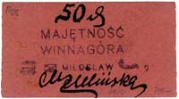 Winnagóra - Majętność, 50 fenigów (1917), Jabł. 3576, Keller 2636 (50,00) bardzo rzadkie