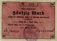 Ostróda, 50 marek 31.10.1918, Geiger 405