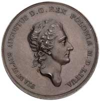 medal pamiątkowy \Ne Cede Malis\" autorstwa J. F. Holzhaeussera około 1770 r.