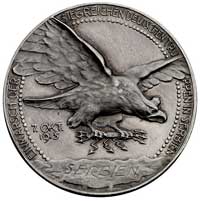 medal gen. von Gallwitz 1915 r., Aw: Popiersie generała trzy czwarte w prawo i napis GENERAL V. GA..