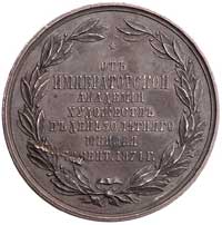 medal ku czci rektora Akademii Sztuk Pięknych Th. I. Jordana 1874 r., Aw: Popiersie w prawo i napi..