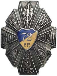 pamiątkowa odznaka 72 pułku piechoty wraz z legi