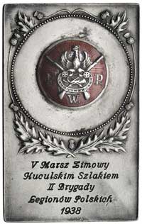 plakieta z przynitowaną odznaką pamiątkową Przys