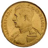 Albert 1909-1914, 20 franków 1914, Bruksela, Fr. 421, złoto, 6.45 g