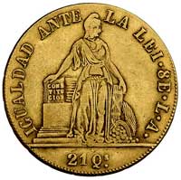 8 escudo 1851, Fr. 41, złoto, 26.99 g