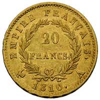 20 franków 1810 A, Paryż, Fr. 511, złoto, 6.45 g