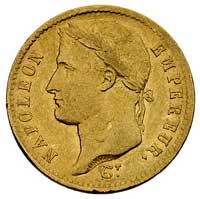 20 franków 1812 W, Lille, Fr. 512, złoto, 6.37 g, rzadziej spotykane