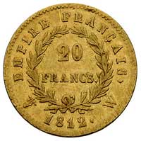 20 franków 1812 W, Lille, Fr. 512, złoto, 6.37 g