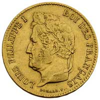 40 franków 1834 L, Bayonne, Fr. 559, złoto, 12.8
