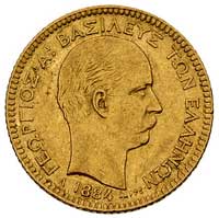Jerzy I 1863-1913, 20 drachm 1884, Paryż, Fr. 18, złoto, 6.45 g