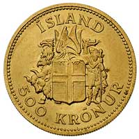 500 koron 1961, Fr. 1, złoto, 8.96 g