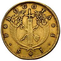 8 escudo 1826, Bogota, Fr. 67, złoto, 28.86 g