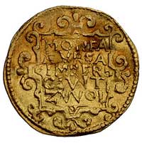 dukat 1634, Zwolle, Delm. 1133, Fr. 213, złoto, 3.46 g, lekko gięty