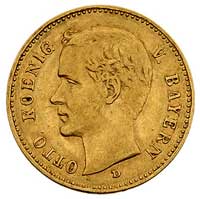 Otto 1886-1913, 10 marek 1900/D, Monachium, J.201, Fr. 3770, złoto, 3.96 g
