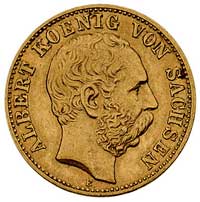 10 marek 1898/E, Muldenhütten, J. 263, Fr. 3844, złoto 3.95 g, drobne uszkodzenie na rancie