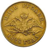5 rubli 1828, Petersburg, Bitkin 3 (R), Fr. 137, złoto, 6.45 g