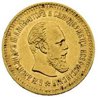 5 rubli 1887, Petersburg, Bitkin 26, Fr. 151, złoto, 6.44 g