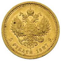 5 rubli 1887, Petersburg, Bitkin 26, Fr. 151, zł