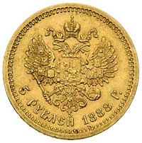 5 rubli 1888, Petersburg, Bitkin 29, Fr. 151, zł