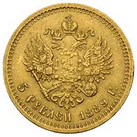 5 rubli 1889, Petersburg, Bitkin 33, Fr. 151, zł