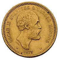 10 koron 1873, Sztokholm, Fr. 94, złoto 4.48 g
