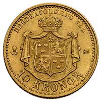 10 koron 1873, Sztokholm, Fr. 94, złoto 4.48 g