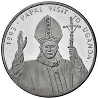 10.000 szylingów 1993, KM 34, moneta wybita z okazji wizyty papieża Jana Pawła II