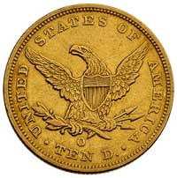 10 dolarów 1847, Nowy Orlean, Fr. 156, złoto, 16.67 g