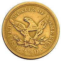 2 1/2 dolara 1852, Filadelfia, Fr. 114, złoto, 4.10 g