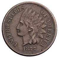 1 cent 1877, Filadelfia, najrzadszy rocznik