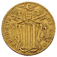 Benedykt XIV 1740-1758, dukat 1746, Rzym, Berman 2729, Fr. 231, złoto, 3.38 g