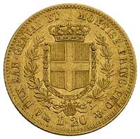 20 lirów 1859, Genua, Fr. 1147, złoto, 6.42 g