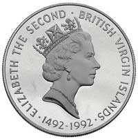 Elżbieta II 1952-,1000 dolarów bez daty, Trzy płynące statki, Fr, 37, platyna 14.65 g, moneta wybi..