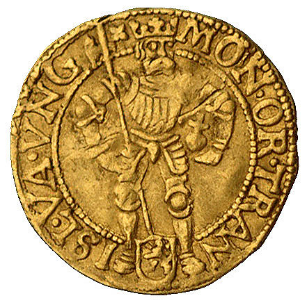 Overijssel, dukat typu węgierskiego bez daty (1579), Delmonte 1049, Fr. 266, złoto 3.34 g