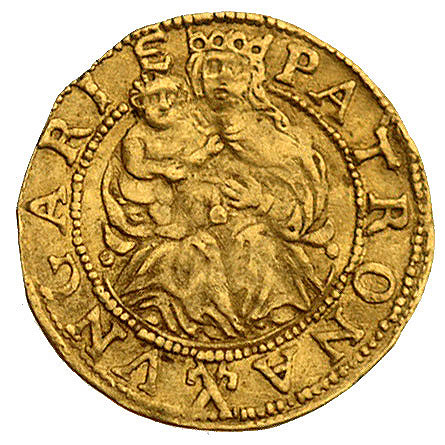 Overijssel, dukat typu węgierskiego bez daty (1579), Delmonte 1049, Fr. 266, złoto 3.34 g