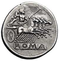 mennictwo rzymsko-kampańskie okresu przeddenarowego- didrachma, 225-214 pne, Aw: Podwójna głowa Di..