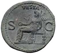 Kaligula 37-41, as, Aw: Popiersie cesarza w lewo i napis w otoku C CAESAR AVG GERMANICVS PON M TR ..