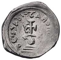 Herakliusz 610-641, heksagram, Aw: Herakliusz i Herakliusz Konstantyn siedzący na wprost na podwój..