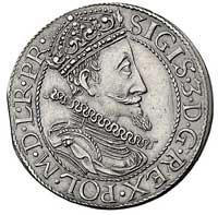 ort 1611, Gdańsk, odmiana z kropką za łapą niedźwiedzia, Kurp. 2235 (R2), Gum. 1382, moneta z końc..