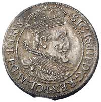 ort 1615, Gdansk, na awersie trzy kropki kończą napis, Kurp. 2241 (R2), Gum. 1383, moneta z końców..