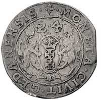 ort 1624/3, Gdańsk, Kurp. 2262 (R) nieco inna interpunkcja, Gum. 1392, moneta z końcówki blachy, p..