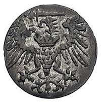 denar 1573, Gdańsk, Kurp. 1001 (R2), Gum. 656, T. 5, ładny egzemplarz