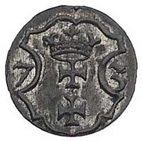 denar 1573, Gdańsk, Kurp. 1001 (R2), Gum. 656, T. 5, ładny egzemplarz